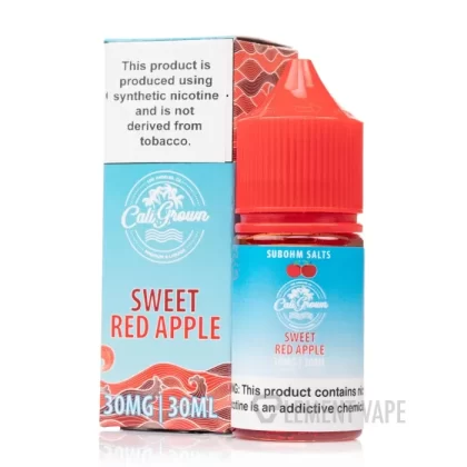 Sweet Red Apple Synthetic – Cali Grown Salts – 30mL