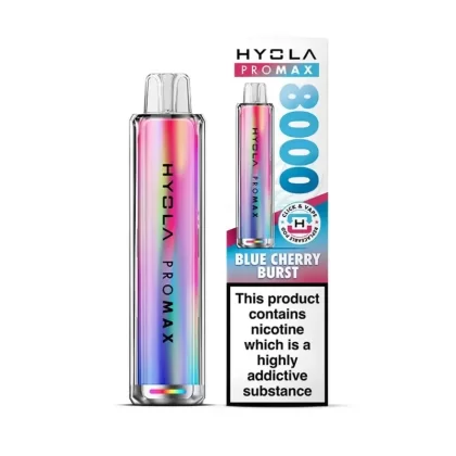 Hyola Pro Max 8000 Prefilled Pod Kit Blue Cherry Burst - Nicotine Strength#20mg