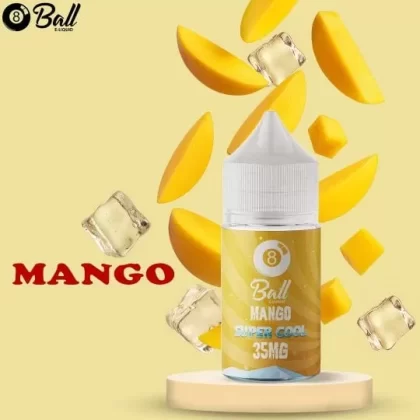 8 BALL SALT MANGO SUPER COOL VAPE ELIQUID - Elegantvapestore