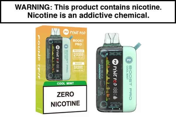 PYNE POD BOOST PRO 20K ZERO NIC DISPOSABLE VAPE – 20,000 PUFFS - Blueberry Ice Cream, Blue Razz - Image 2