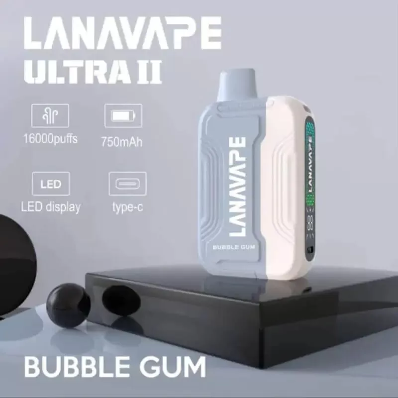 LANA ULTRA II 16,000 Puffs - Starter Kit (Battery + Cartridge) / Grape Blackcurrant - Image 3