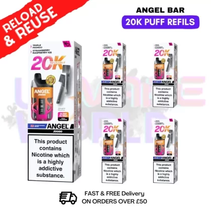 Sunset edition Angel Bar 20K REPLACEMENT PODS Box Of 5