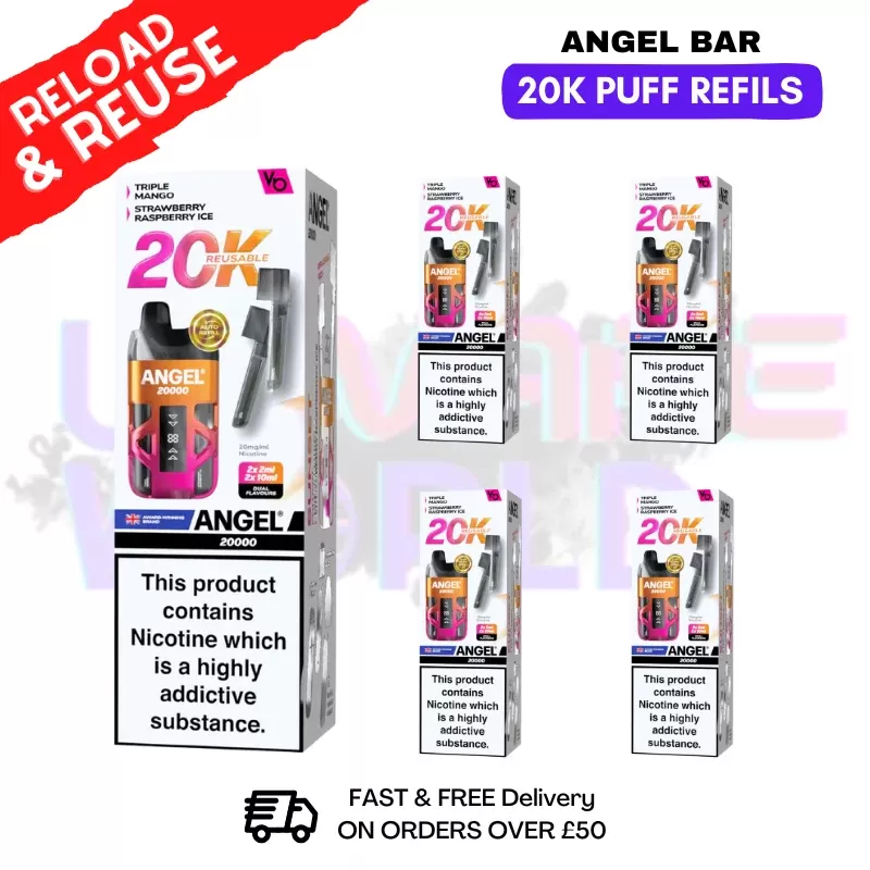 Sunset edition Angel Bar 20K REPLACEMENT PODS Box Of 5