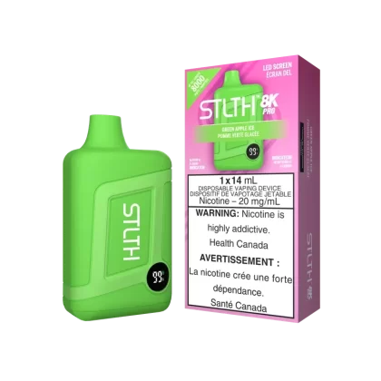 STLTH BOX 8K PRO DISPOSABLE – GREEN APPLE ICE