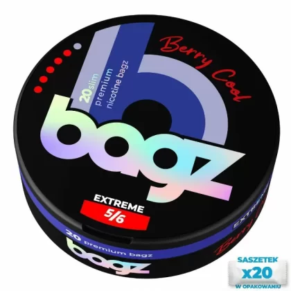 Woreczki nikotynowe BAGZ Berry Cool 5/6 20mg Snus AKCYZA