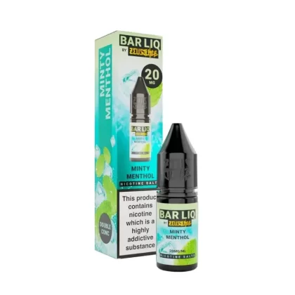Minty Menthol Bar Liq 10ml Nic Salt by Zeus Juice