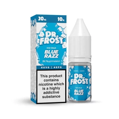 Dr Frost Blue Razz Nic Salt E-Liquid - 10 Pack - 20mg