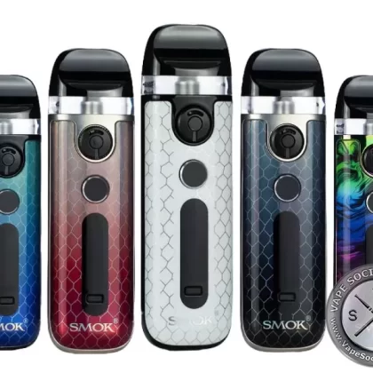 SMOK NOVO 5 30W Pod System - 7-Color Cobra, Beige White Leather (E4F6AC)