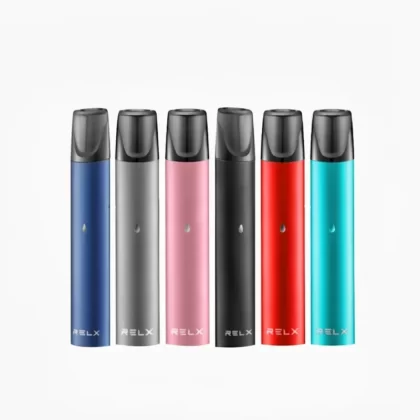 RELX Vape Pod Close System Ceramic Coil Starter Kit - Space Gray, Rose Gold (45CDCC)