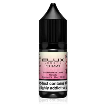 Strawberry Ice Cream By Elux Legend 10ml Salts - Nicotine Strength#20mg (Salt)>10mg (Salt)