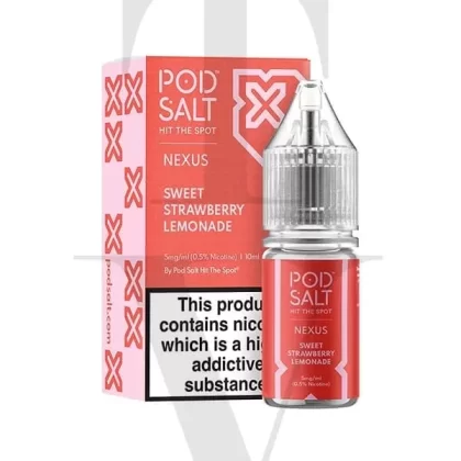 POD SALT NEXUS SWEET STRAWBERRY LEMONADE NIC SALT E-LIQUID