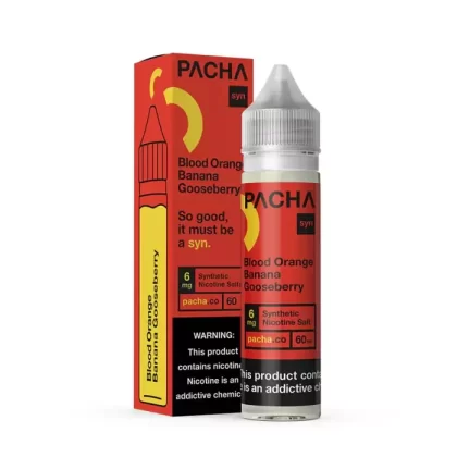 Pachamama Blood Orange Banana Gooseberry Vape e-Liquid 60mL - Vape Product, Vape Product