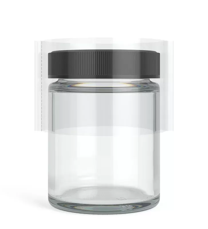 Tamper Evident | Heat Seal PETG Shrink Bands | 90mm x 45mm – Clear Plastic – 1000 Count