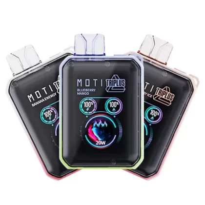 MOTI Triplus 20K Disposable Vape (5%, 20000 Puffs) - Banana Energy, Blue Razz Ice