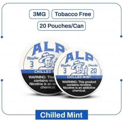 Buy ALP Chilled Mint 3MG Nicotine Pouches Online - Ejuicewarehouse