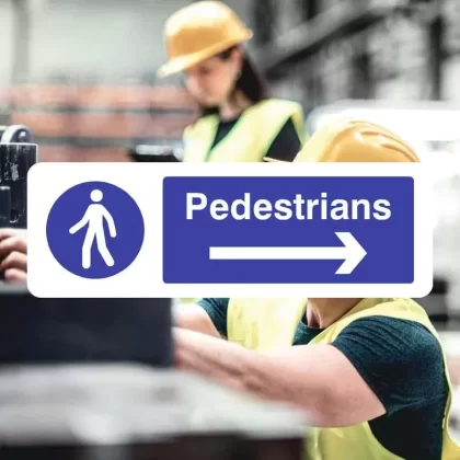 Pedestrians Right Sign