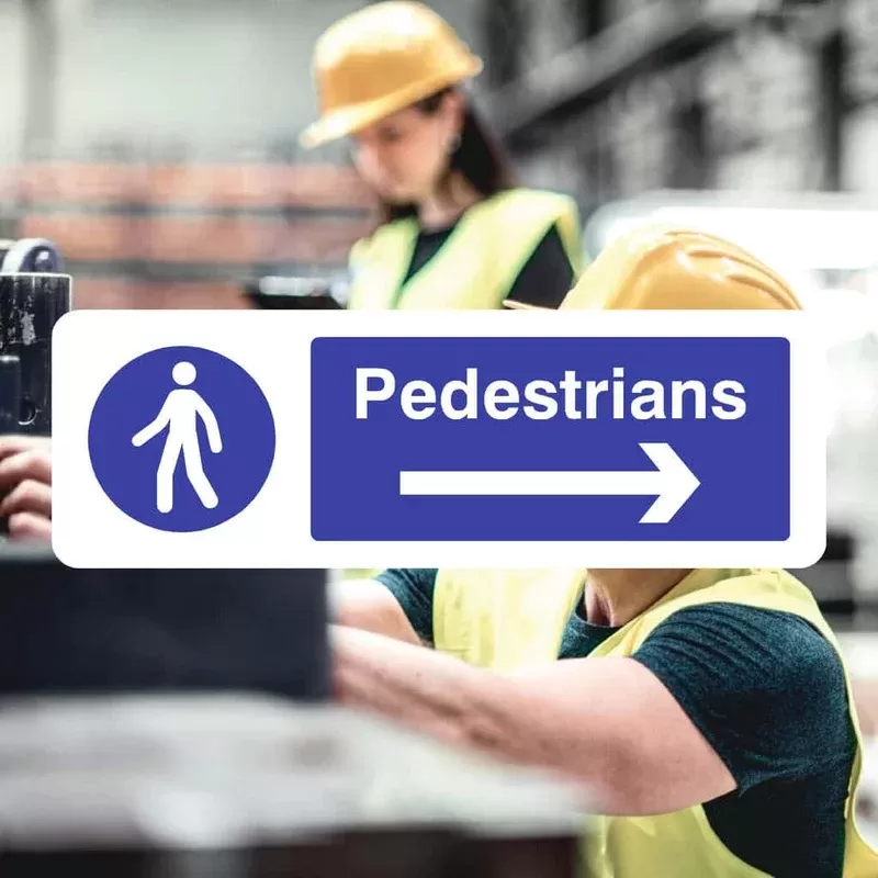 Pedestrians Right Sign