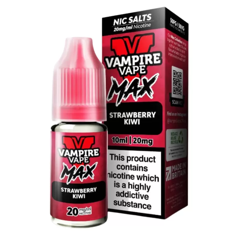 Strawberry Kiwi VV Max Nic Salt E-Liquid by Vampire Vape (10ml) - 10mg