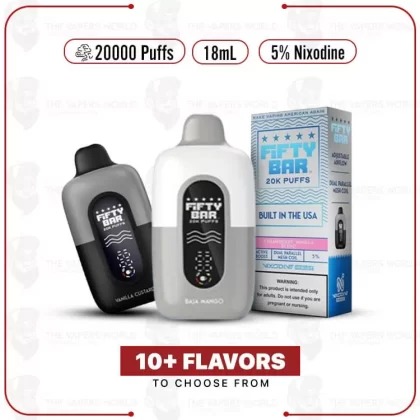 Fifty Bar Nixodine V2 20000 Puff Disposable Vape - Thevapersworld