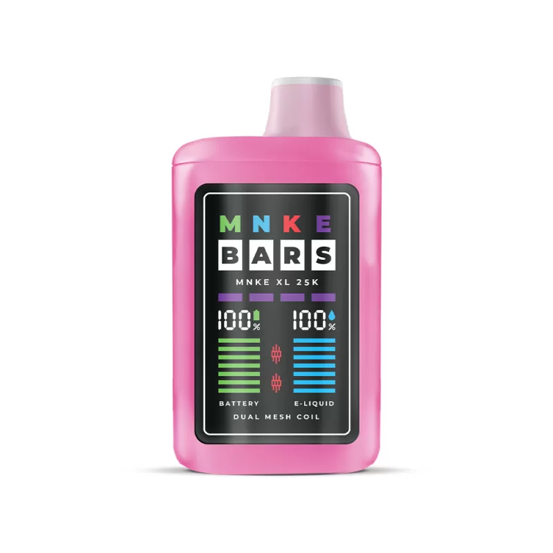 MNKE Bars XL 25K Zero Nicotine Disposable - 25,000 Puffs *** - Trapple Iced - Image 2