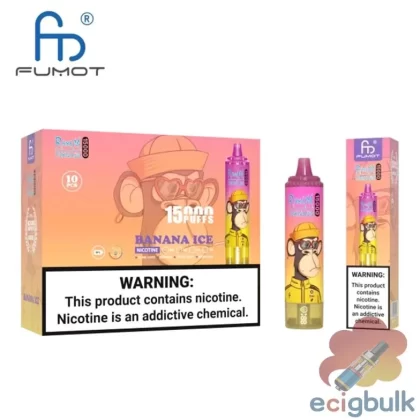 Fumot Tornado 15000 Disposable Vape | 15,000 Puffs, Mesh Coil, LED Display