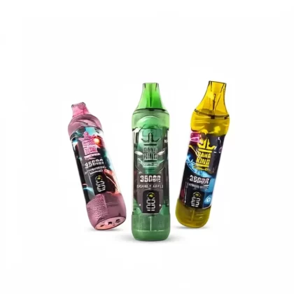 Bang King 35000 Puffs Disposable Vape 35K Smart Screen - Strawberry Mango, Love66; 3-nicotine, 2-nicotine (CDB81F)