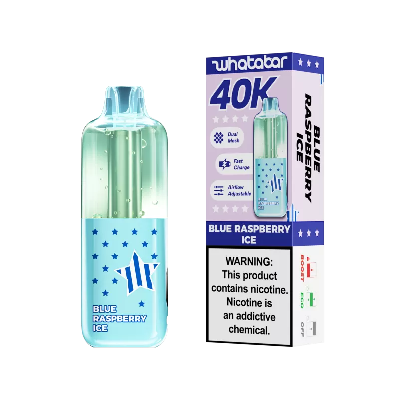 Assembled in USA | whatabar linko 40K Puffs Disposable Device - 40,000 Puffs - Blue Rancher - Image 2