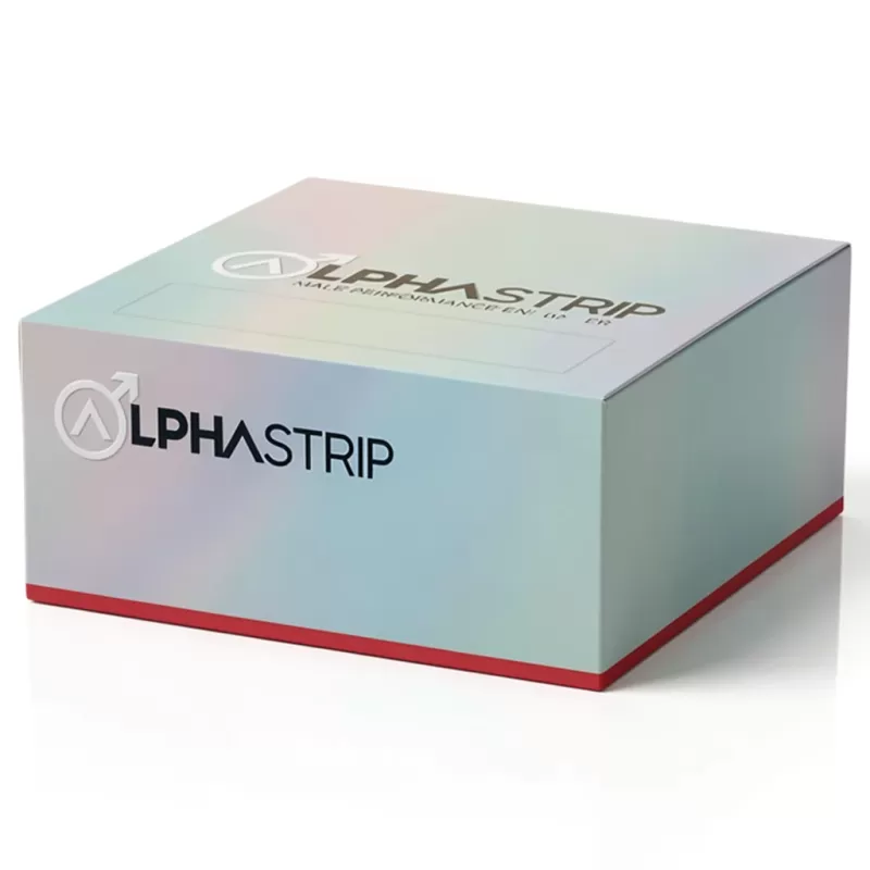 ALPHASTRIP Male Performance Enhancer Sublingual 3 Tiras 50mg - Vape Store