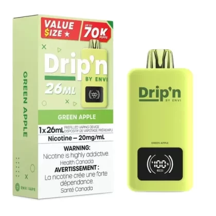 Drip’n by Envi 26ML Disposable – Green Apple