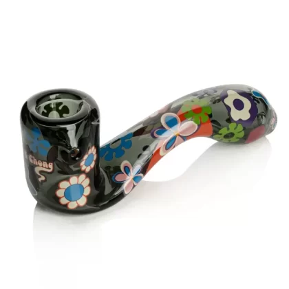 Cheech & Chong Power to the Flower w/Ashcatcher Sherlock Pipe – 5in