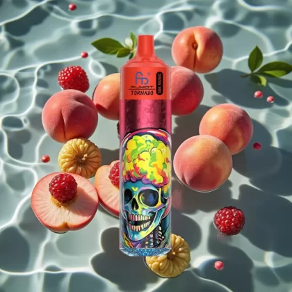 Fumot RandM Tornado 30000 Peach Berries 30mL 5% 1.0 Ohm Mesh 600mAh LED Disposable Vape - Bangvapeaustralia