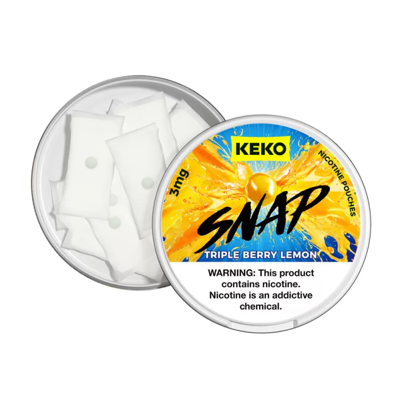 KEKO "SNAP" - Triple Berry Lemon - Nicotine Pouch (15 Count) - 5-Pack / 3MG - Image 2