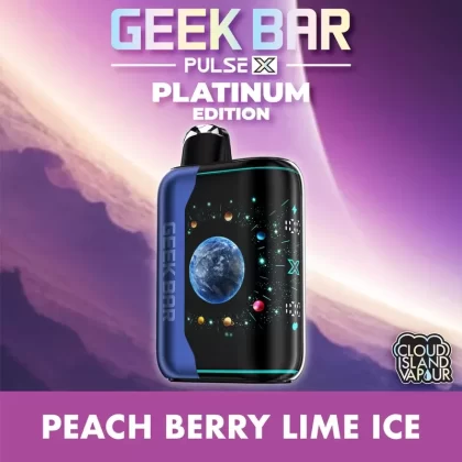 GEEK BAR PULSE X PLATINUM EDITION Disposable Vape – Peach Berry Lime Ice