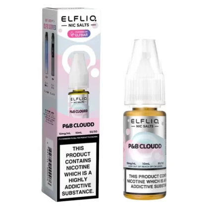 Cotton Candy Ice (P&B Cloudd) Nic Salt E-Liquid by Elf Bar Elfliq (10ml) - 10mg