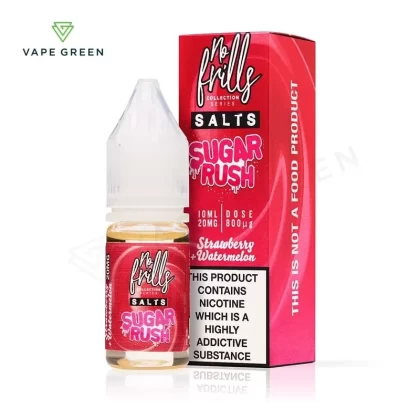 Strawberry Watermelon Nic Salt E-Liquid by No Frills Sugar Rush
