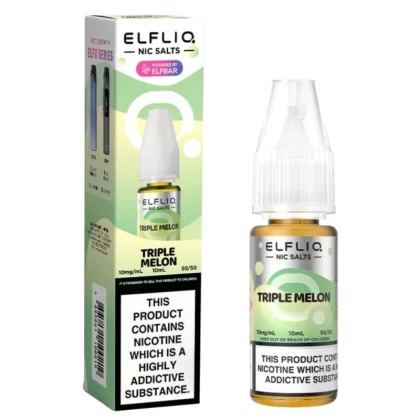 Triple Melon Nic Salt E-Liquid by Elf Bar Elfliq (10ml) - 5mg