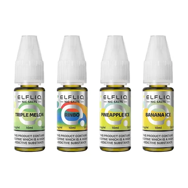 Elf Bar ELFLIQ 10ml e liquid 5mg strength - Flavour#Apple Peach>Elfbull Ice>Apple Blackcurrant>Gami>Grape Berry>Mint Tobacco>Peace Mint>Sour Lemon (8F8C99) (8F8C99)