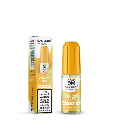 Orange Zest Nic Salt E-Liquid by Bar Juice 5000 – Citrus Bliss in 5mg, 10mg, 15mg, 20mg