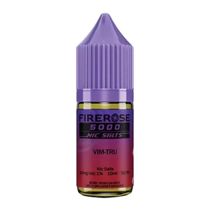 Vim Tru By Elux Firerose 5000 10ml Salts - Nicotine Strength#10mg (Salt)>20mg (Salt) (103C77)