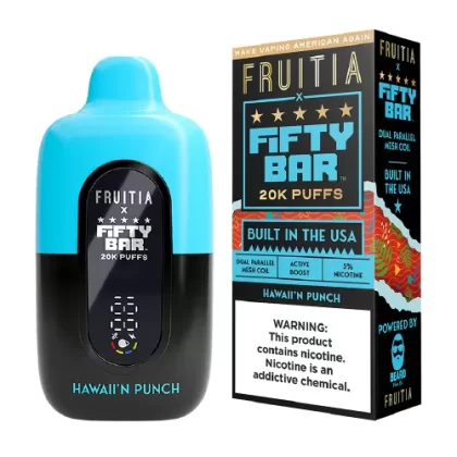 Hawaii’n Punch Disposable Vape (20000 Puffs) by Fruitia x Fifty Bar