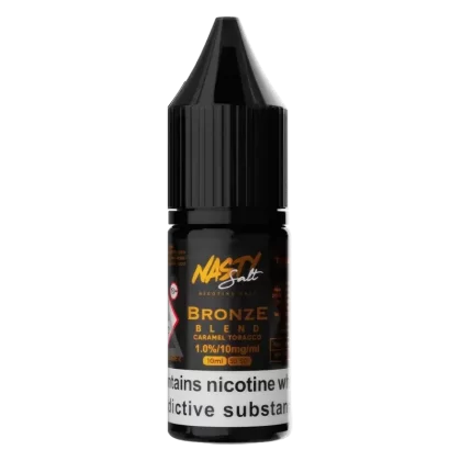 Bronze Blend Nic Salt E-Liquid 10ml by Nasty Salt