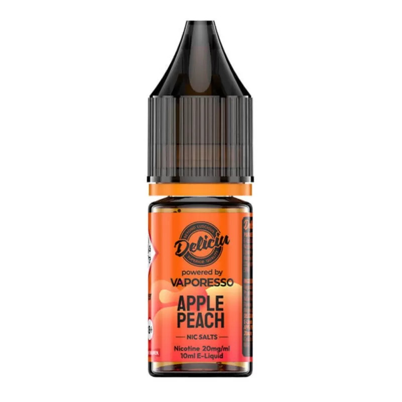 Apple Peach Nic Salt E-Liquid by Deliciu (10ml) - 20mg