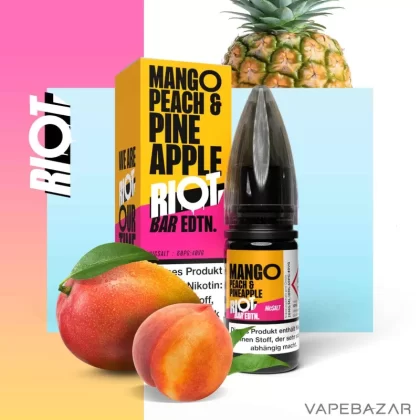 Riot Salt Bar Liquid – Mango Peach Pineapple - Vapebazar