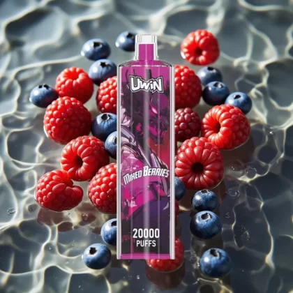 Uwin Shisha Hookah Crystal 20000 Puffs Mixed Berries 22ml Mesh Coil Type-C Rechargeable - Bangvapeaustralia