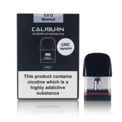 UWELL CALIBURN G3 REPLACEMENT POD (4 PACK) - 0.6ohm, 0.9ohm