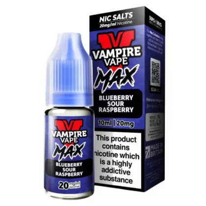 Blueberry Sour Raspberry VV Max Nic Salt E-Liquid by Vampire Vape (10ml) - 20mg
