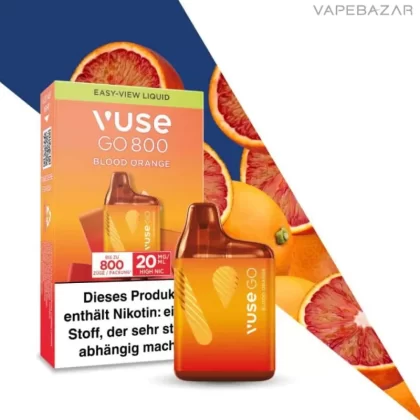 Vuse Go 800 – Blood Orange - Benzoesäure, Aromen; 20mg/ml