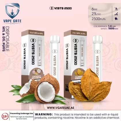 Vists 2500 – Disposable (20MG - MTL & DTL Puffs) - Georgian Peach