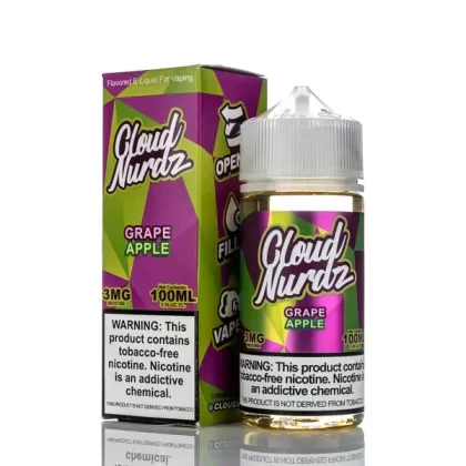 Cloud Nurdz E-Liquid - Grape Apple - 100ml - 3mg