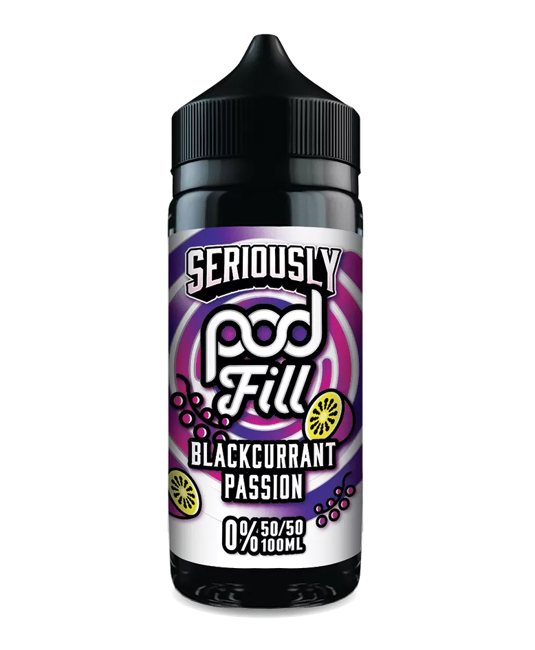 Blackcurrant Passion Pod Fill E Liquid 100ml – 50VG - Vapestorm Co